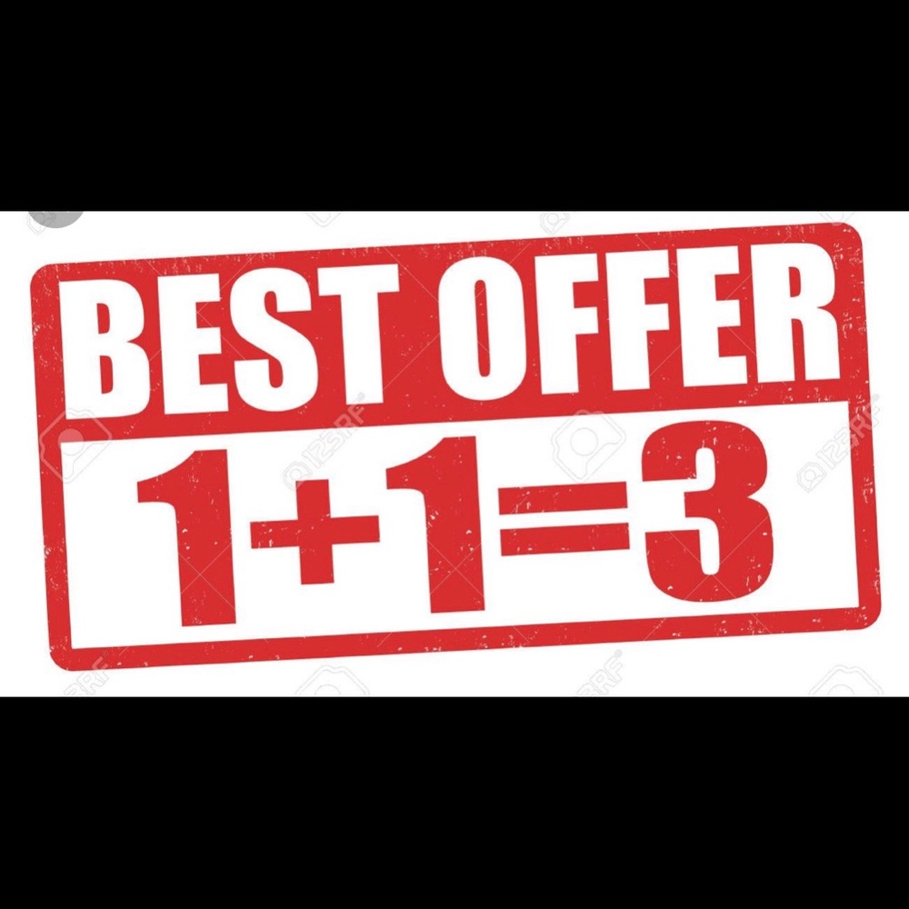 Buy 2 get the third one for free.